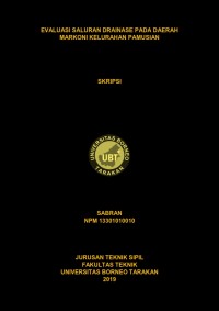 Evaluasi Saluran Drainase Pada Daerah Markoni Kelurahan Pamusian