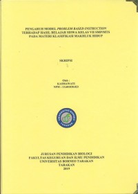 Pengaruh Model Problem Based Instruction Terhadap Hasil Belajar Siswa Kelas VII SMP/MTs Pada Materi Klasifikasi Makhluk Hidup
