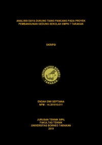 Analisis Daya Dukung Tiang Pancang Pada Proyek Pembangunan Gedung Sekolah SMPN 7 Tarakan