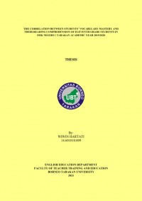 The Correlation Between Students’ Vocabulary Mastery And Their Reading Comprehension Of Eleventh Grade Students In SMK Negeri 1 Tarakan Academic Year 2019/2020
