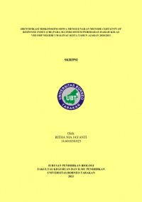 Identifikasi Miskonsepsi Siswa Menggunakan Metode Certainty Of Response Index (CRI) Pada Materi Sistem Peredaran Darah Kelas VIII SMP Negeri 3 Malinau Kota Tahun Ajaran 2020/2021