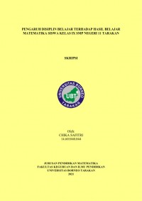 Pengaruh Disiplin Belajar Terhadap Hasil Belajar Matematika Siswa Kelas IX SMP Negeri 11 Tarakan