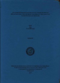 Analisis Pendapatan Nelayan Tangkap Pukat Belanak (Gill Net) Di Desa Salimbatu Kecamatan Tanjung Palas Tengah