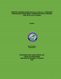Respon Tanaman Wijen (Sesanum indicum L.) Terhadap Penggunaan Jenis Media Tanam Dan Pupuk Organik Cair (POC) Kulit Pisang