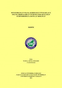 Pengembangan Majalah Biologi Untuk Kelas X SMA/MA Berdasarkan Studi Keanekaragaman Echinodermata di Pulau Derawan