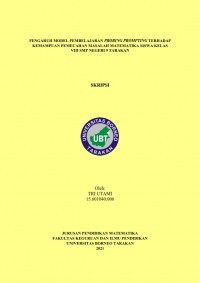 Pengaruh Model Pembelajaran Probing Prompting Terhadap Kemampuan Pemecahan Masalah Matematika Siswa Kelas VIII SMP Negeri 9 Tarakan