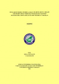 Pengaruh Model Pembelajaran Search, Solve, Create And Share (SSCS) Terhadap Pemahaman Konsep Matematika Siswa Kelas IX SMP Negeri 11 Tarakan