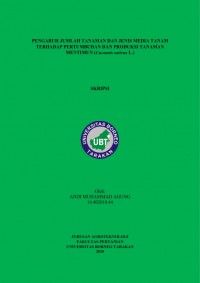 Pengaruh Jumlah Tanaman Dan Jenis Media Tanam Terhadap Pertumbuhan Dan Produksi Tanaman Mentimun (Cucumis sativus L.)