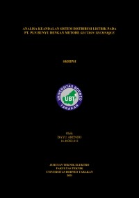 Analisa Keandalan Sistem Distribusi Listrik pada PLN Bunyu dengan Metode Section Technique