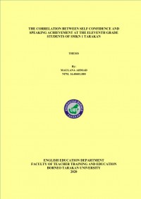 The Correlation Between Self Confidence And Speaking Achievement At The Eleventh Grade Students Of SMKN 1 Tanjung Palas