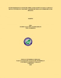 Studi Kekerabatan Fenetik Ordo Anura Di Hutan Kota Tarakan Dengan Penerapan Metode Taksimetri Sebagai Sumber Belajar Biologi