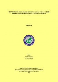 Identifikasi High Order Thinking Skills Pada Materi Biologi Kelas XI MIPA SMA Negeri 1 Tarakan