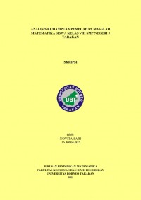 Analisis Kemampuan Pemecahan Masalah Matematika Siswa Kelas VIII SMP Negeri 5 Tarakan