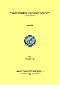 Identifikasi Kemampuan Pemecahan Masalah Matematika Ditinjau dari Disposisi Matematis Siswa Kelas IX SMP Negeri 1 Tarakan