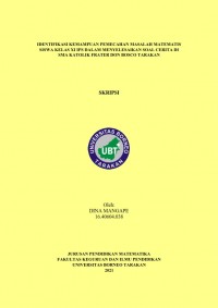 Identifikasi Kemampuan Pemecahan Masalah Matematis Siswa Kelas XI IPS dalam Menyelesaikan Soal Cerita di SMA Katolik Frater Don Bosco Tarakan
