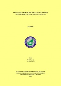 Penanaman Karakter Sopan Santun Di SDS Muhammadiyah III Al-Hilal Tarakan