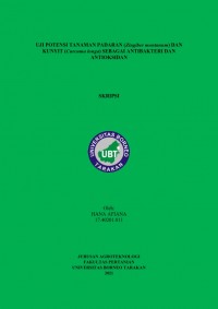 Uji Potensi Tanaman Padaran (Zingiber montanum) Dan Kunyit (Curcuma longa) Sebagai Antibakteri Dan Antioksidan