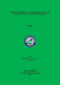 Strategi Pemberdayaan Petani Hortikultura di Kecamatan Tarakan Timur Kota Tarakan