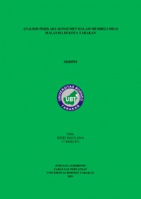Analisis Perilaku Konsumen Dalam Membeli Milo Malaysia Di Kota Tarakan