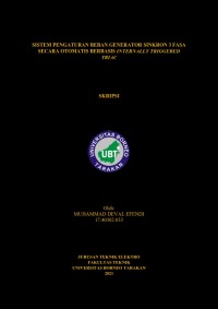 Sistem Pengaturan Beban Generator Sinkron 3 Fasa secara Otomatis Berbasis Internally Triggered TRIAC
