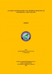 Analisis Faktor-Faktor yang Mempengaruhi Inflasi di Indonesia Tahun 2015-2019