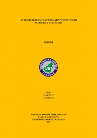 Analisis Determinan Terhadap Investasi di Indonesia Tahun 2019
