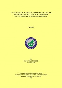 An Analysis of Authentic Assessment in English Textbook Stop Bullying Now used in the Eleventh Grade of Senior High School