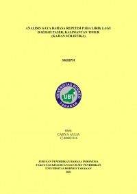 Analisis Gaya Bahasa Repetisi pada Lirik Lagu Daerah Paser, Kalimantan Timur (Kajian Stilistika)