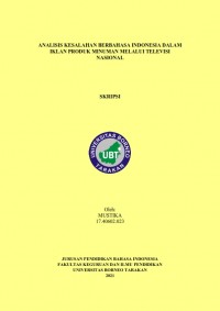 Analisis Kesalahan Berbahasa Indonesia dalam Iklan Produk Minuman melalui Televisi Nasional