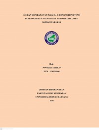 Asuhan Keperawatan Pada Ny. D Dengan Hipertensi Di Ruang Perawatan Dahlia Rumah Sakit Umum Daerah Tarakan