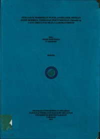 Pengaruh Pemberian Pupuk Anorganik Dengan Dosis Berbeda Terhadap Pertumbuhan Chlorella sp Yang Di Kultur Skala Laboratorium