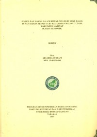 Simbol dan Makna Dalam Ritual Niva Duru Suku Dayak Punan Di Desa Respen Tubu Kecamatan Malinau Utara Kabupaten Malinau (Kajian Semiotik)