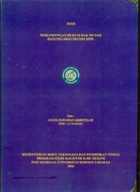 Perlindungan Hukum Hak Mutasi Bagi Pegawai Negeri Sipil