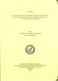 Pengaruh Penerapan Metode Student Created Case Studies Terhadap Hasil Belajar Pada Siswa Kelas VIII SMP Negeri 5 Tarakan