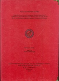Implementasi Tanggung Jawab Sosial  Perusahaan (Corporate Social Responsibility) Oleh PT Karangjuang Hijau Lestari Kepada Masyarakat  Kecamatan Sebuku