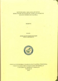 Konflik Keluarga Dalam Novel Bersandarlah Di Bahuku Karya Eni Martini (Kajian Sosiologi Sastra)