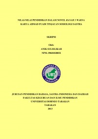 Nilai-Nilai Pendidikan Dalam Novel Ranah 3 Warna Karya Ahmad Fuadi Tinjauan Sosiologi Sastra