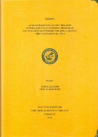 Analisis Rasio Keuangan Terhadap Kinerja Keuangan Pemerintah Daerah (Studi Kasus Pada Pemerintah Kota Tarakan Tahun Anggaran 2011-2013)