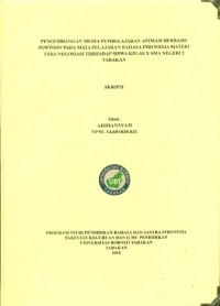 Pengembangan Media Pembelajaran Animasi Berbasis Powtoon Pada Mata Pelajaran Bahasa Indonesia Materi Teks Negosiasi Terhadap Siswa Kelas X SMA Negeri 2 Tarakan