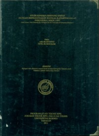 Studi Kinerja Simpang Empat Dengan Menggunakan Manual Kapasitas Jalan Indonesia (MKJI) 1997 (Studi Kasus: Pada Simpang Jln. Pahlawan dan Jln. Semangka di Kabupaten Bulungan)