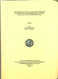 Pengembangan Majalah Biogreen Berbasis Pengetahuan Lokal Berdasarkan Studi Pisang (Musa SPP) Untuk Siswa SMA