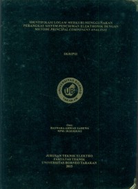 Identifikasi Logam Merkuri Menggunakan Perangkat Sistem Penciuman Elektronik Dengan Metode Principal Component Analysis
