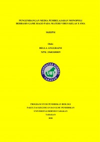 Pengembangan Media Pembelajaran Monopoli Berbasis Game Hago pada Materi Virus Kelas X SMA