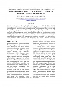 Identifikasi Miskonsepsi Materi Archaebacteria dan Eubacteria pada Siswa Kelas XI MIA Melalui Metode Certainty Of Response Index (CRI)
