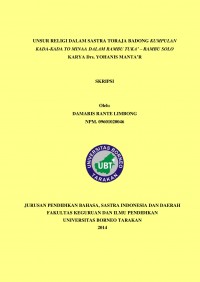Unsur Religi Dalam Sastra Toraja Badong Kumpulan Kada-Kada To Minaa Dalam Rambu Tuka’ – Rambu Solo Karya Drs.Yohanis Manta’r
