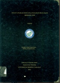 Desain Aplikasi Rencana Anggaran Biaya (RAB) Berbasis Web