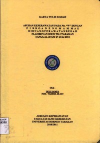Asuhan Keperawatan Pada Nn. “W” Dengan Fibroadeno Mammae Di Ruang Perawatan Bedah Flamboyan RSUD Tk. 1 Tarakan Tanggal 25 s/d 27 Juli 2011