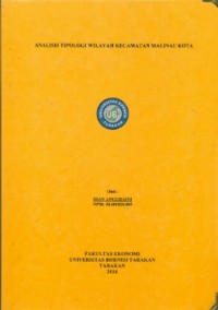 Analisis Tipologi Wilayah Kecamatan Malinau Kota