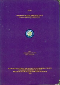 Tinjauan Yuridis Terhadap Anak Penyalahgunaan Narkotika