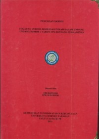 Tinjauan Yuridis Dispensasi Nikah Dalam Undang-Undang Nomor 1 Tahun 1974 Tentang Perkawinan